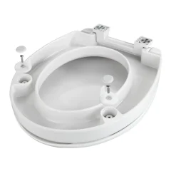 Wenko WC-Sitz Secura Comfort aus antibakteriellem Duroplast mit Sitzflächenerhöhung