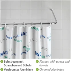 Wenko Winkelstange Universal Chrom 20 mm