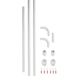 Wenko Winkelstange Universal extra stark Weiß variabel 25 mm