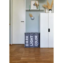 Wenko Wäschesammler Trio Top Grau Wäschekorb 118 l