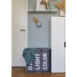 Wenko Wäschesammler Trio Top Grau Wäschekorb 118 l