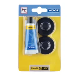 Wenko Adapter Schwarz Befestigen ohne bohren Power-Loc