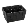 Wenko Aufbewahrungskorb Adria schwarz rechteckig