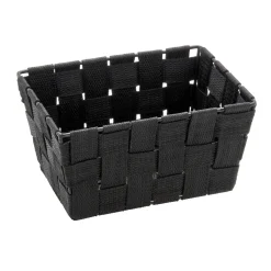 Wenko Aufbewahrungskorb Adria schwarz rechteckig