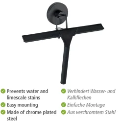 Wenko Duschabzieher Befestigen ohne bohren Vacuum-Loc