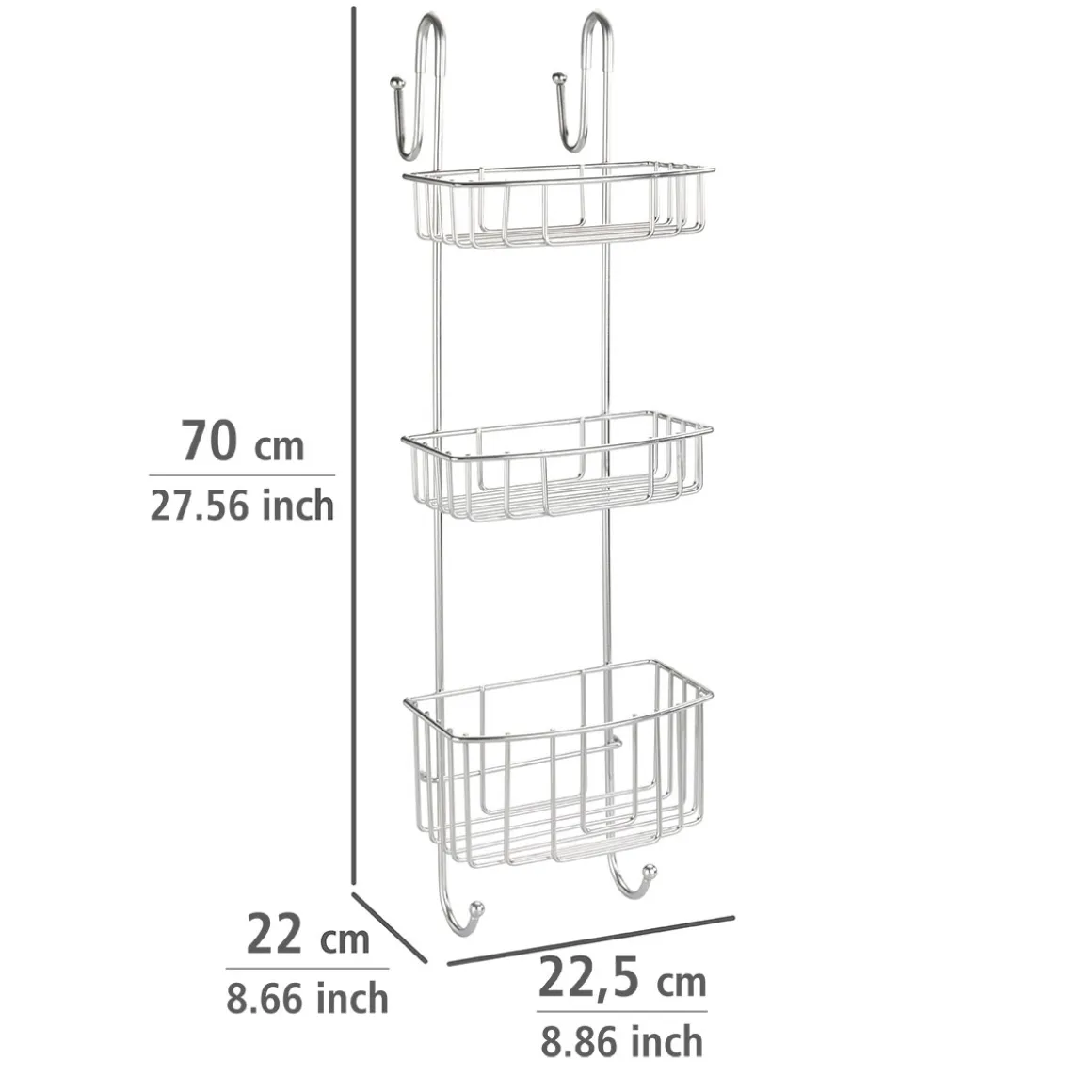 Wenko Dusch-Caddy Olesi Edelstahl