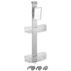 Wenko Duschcaddy Premium mit 2 Ablagen und Edelstahl-Haken