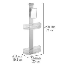 Wenko Duschcaddy Premium mit 2 Ablagen und Edelstahl-Haken