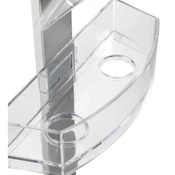 Wenko Duschcaddy Premium mit 2 Ablagen und Edelstahl-Haken