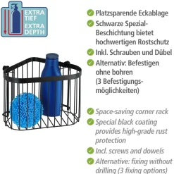 Wenko Eckablage Classic Plus schwarz