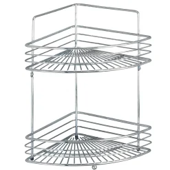 Wenko Eckwandablage Milano mit 2 Etagen chrom