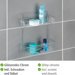 Wenko Exklusiv Wandregal Avesta chrom