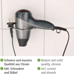 Wenko Haartrocknerhalter Milano Chrom