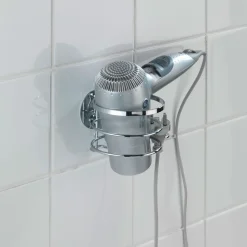 Wenko Haartrocknerhalter Edelstahl Befestigen ohne bohren Turbo-Loc