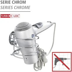 Wenko Haartrocknerhalter Befestigen ohne bohren Turbo-Loc