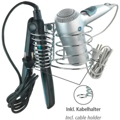 Wenko Haartrocknerhalter und Glätteisenhalter Milano