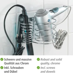 Wenko Haartrocknerhalter und Glätteisenhalter Milano
