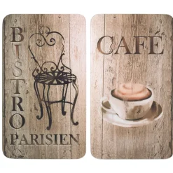 Wenko Herdabdeckplatte Bistro 2er Set