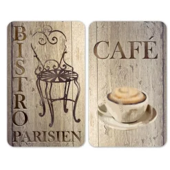 Wenko Herdabdeckplatte Bistro 2er Set
