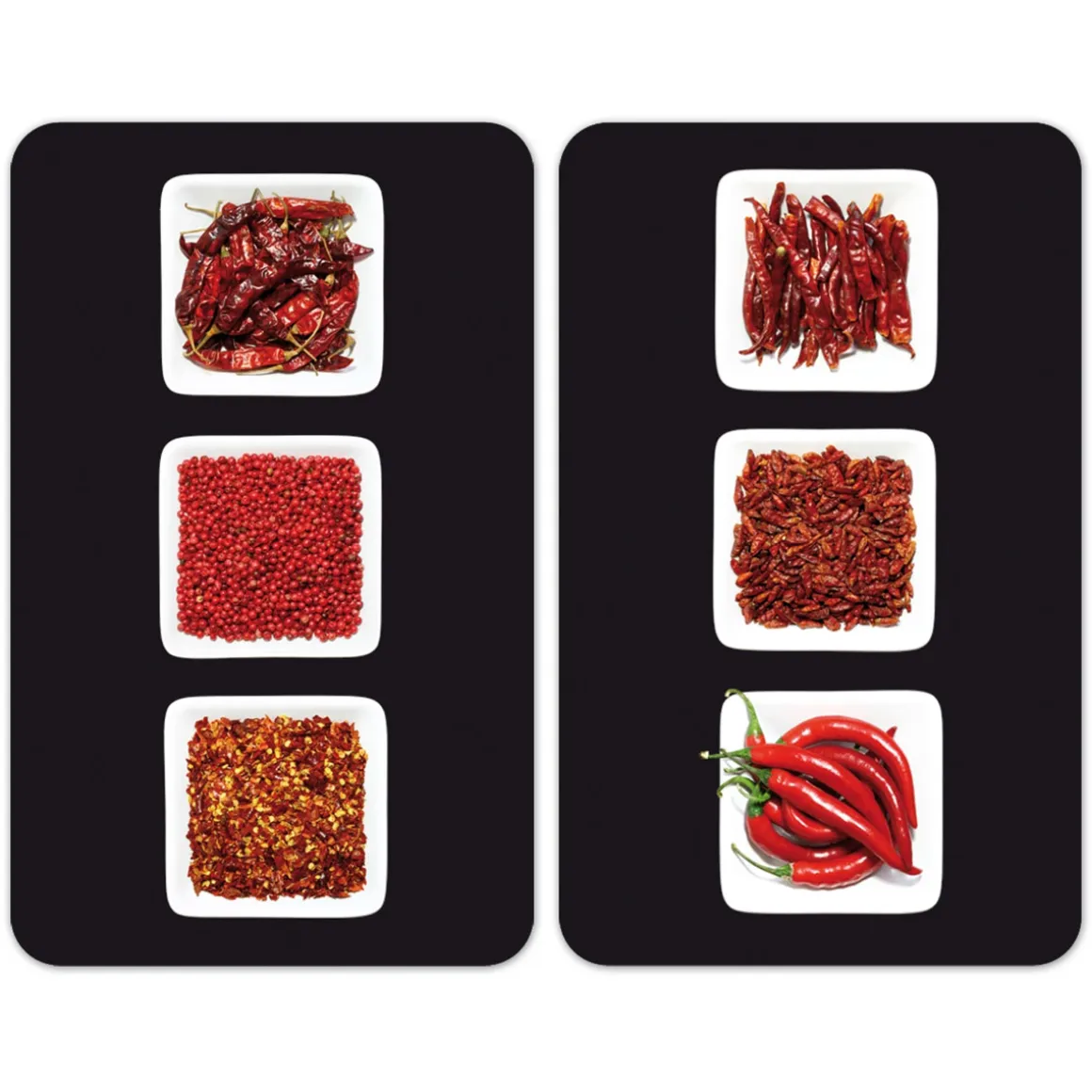 Wenko Herdabdeckplatte Chili 2er Set