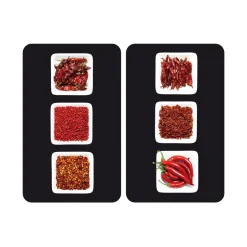 Wenko Herdabdeckplatte Chili 2er Set