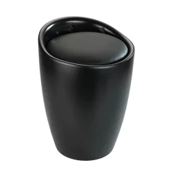 Wenko Hocker Candy schwarz mit Wäschesack