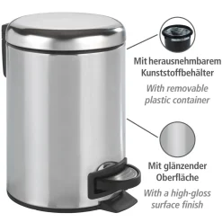 Wenko Kosmetik Treteimer Leman 3 L
