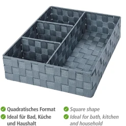 Wenko Organizer Adria grau 4 Fächer