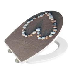 Wenko Premium WC-Sitz Heartbeach antibakteriell mit Absenkautomatik