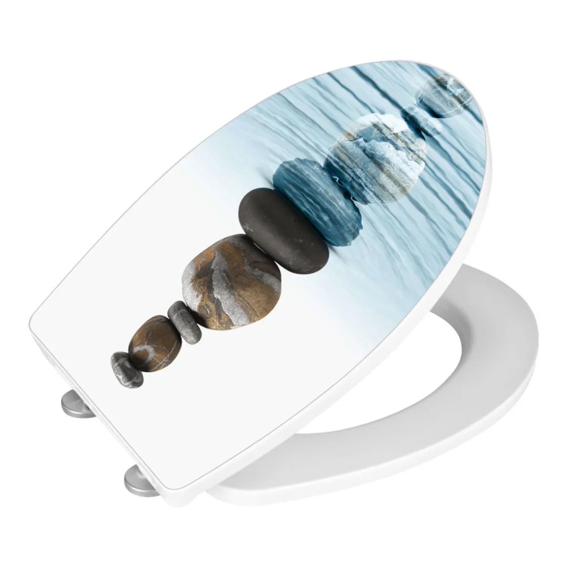 Wenko Premium WC-Sitz Meditation antibakteriell mit Absenkautomatik