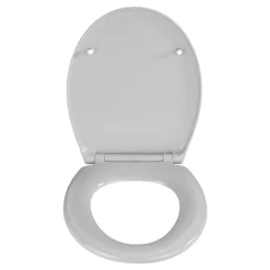 Wenko Premium WC-Sitz Samos Concrete Grau antibakteriell mit Absenkautomatik
