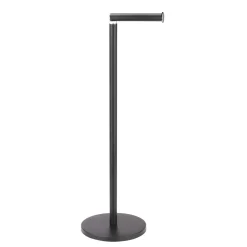 Wenko Stand Toilettenpapierhalter 2 in 1 schwarz