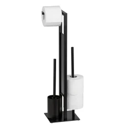 Wenko Stand WC-Garnitur Rivalta schwarz