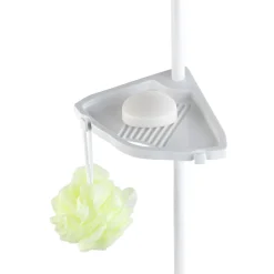 Wenko Teleskop Duschecke Easy weiß mit 4 Ablagen