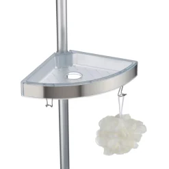 Wenko Teleskop Duschecke Premium satiniert