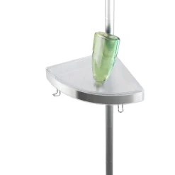 Wenko Teleskop Duschecke Premium satiniert