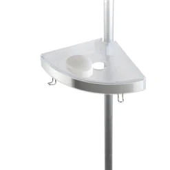 Wenko Teleskop Duschecke Premium satiniert