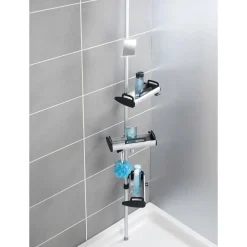 Wenko Teleskop Dusch-Regal Line mit 3 Ablagen