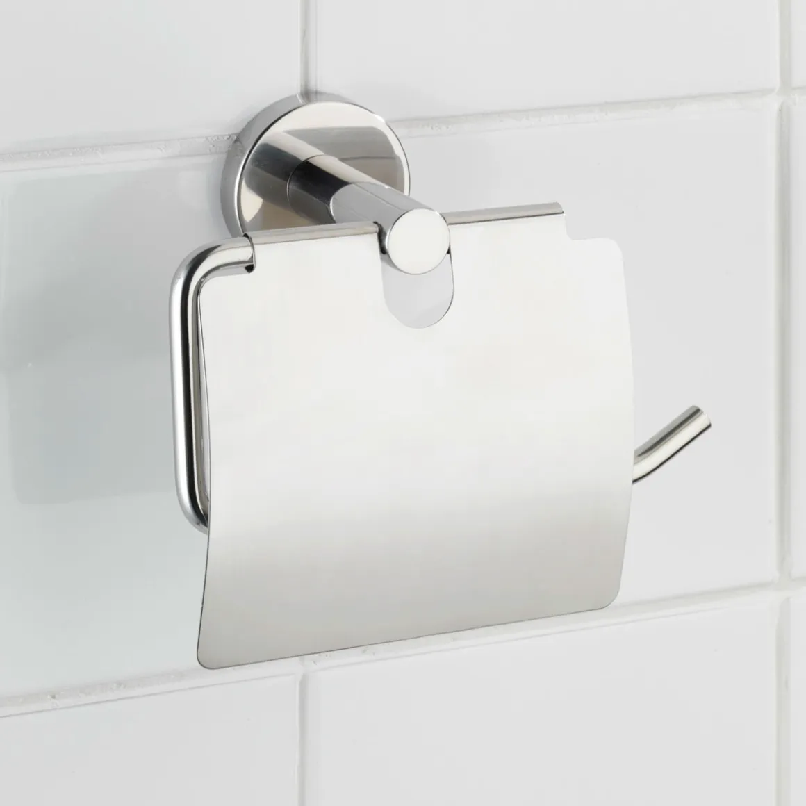 Wenko Toilettenpapierhalter Bosio mit Deckel