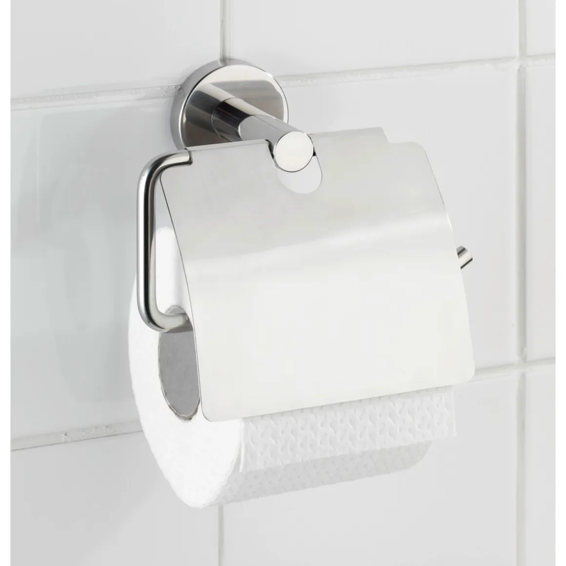 Wenko Toilettenpapierhalter Bosio mit Deckel