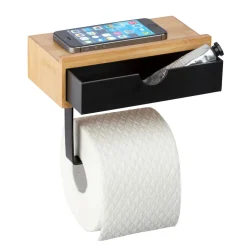 Wenko Toilettenpapierrollenhalter Bambusa