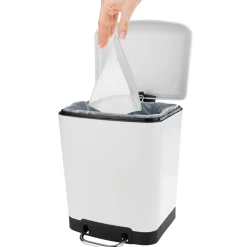 Wenko Treteimer Studio Easy-Close weiß 6 L