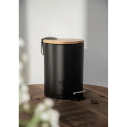 Wenko Treteimer Tortona schwarz Easy-Close Absenkautomtik