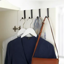 Wenko Türgarderobenhaken schwarz 4er Set