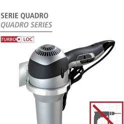 Wenko Turbo-Loc Haartrocknerhalter Quadro
