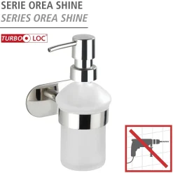 Wenko Turbo-Loc Seifenspender Orea Shine ca 200 ml