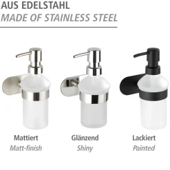 Wenko Turbo-Loc Seifenspender Orea Shine ca 200 ml