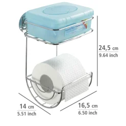 Wenko Turbo-Loc Toilettenpapierhalter mit Ablage