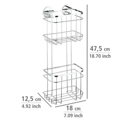 Wenko Turbo-Loc Wandregal 2 Etagen