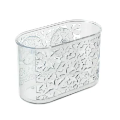 Wenko Universalablage Blumen transparent klein